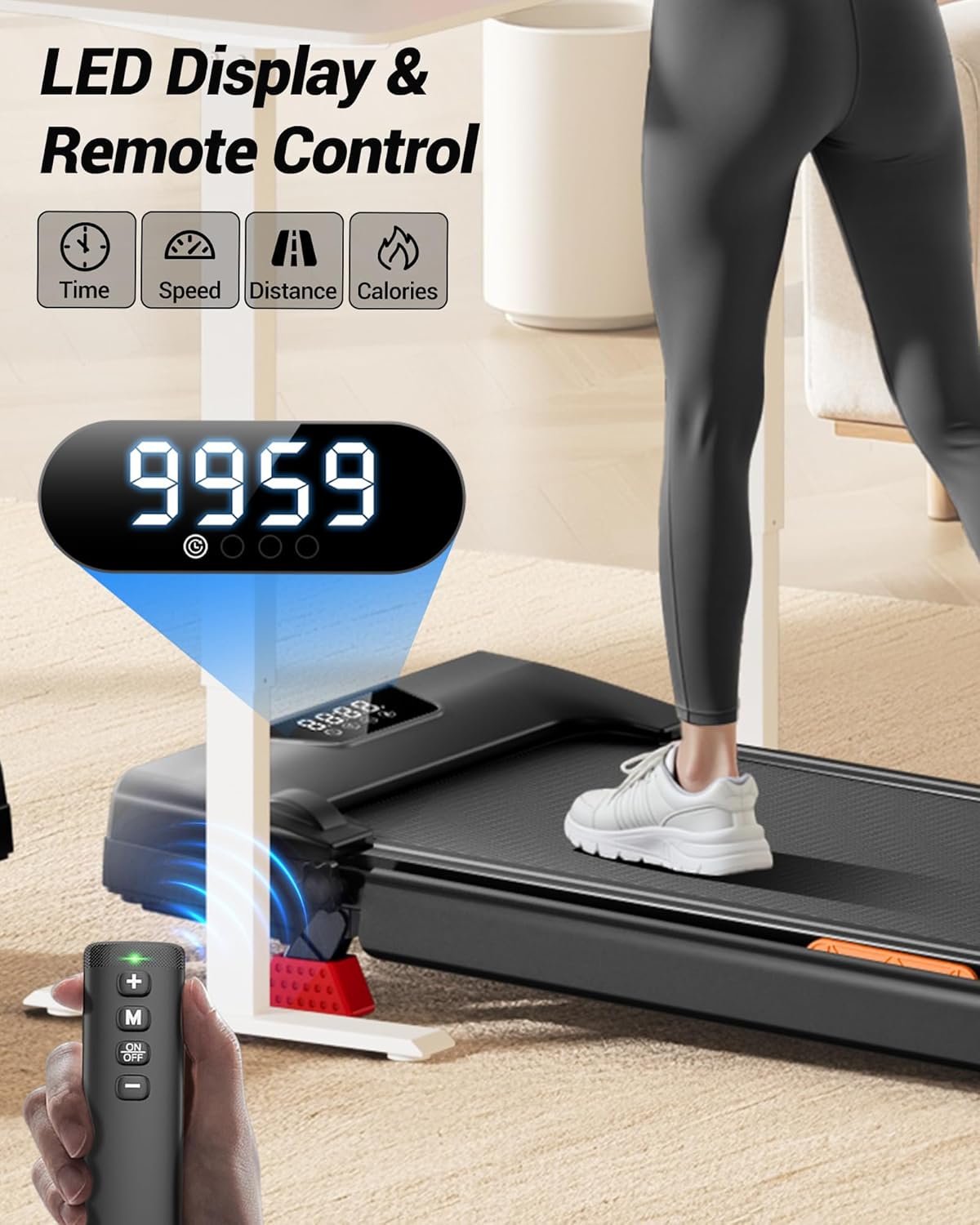 Umay U18F Folding 3-in-1 Walking Pad with 10%/15% Incline 1-10 km/h
